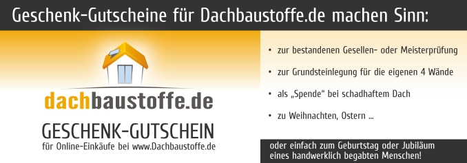 dachbaustoffe.de Geschenk-Gutschein